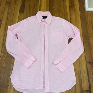 Ralph Lauren Pink Gingham Button Down Shirt